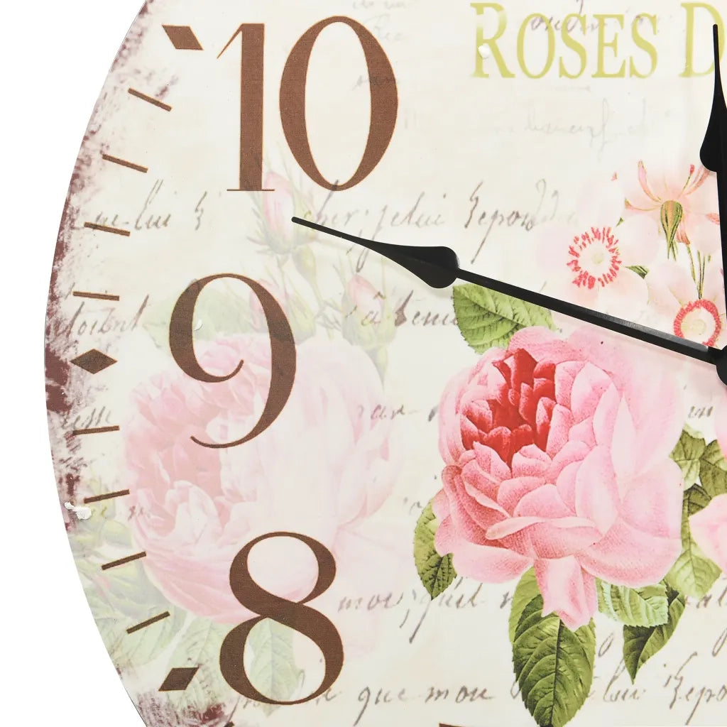 Orologio da Parete Vintage Fiore 60 cm 325177