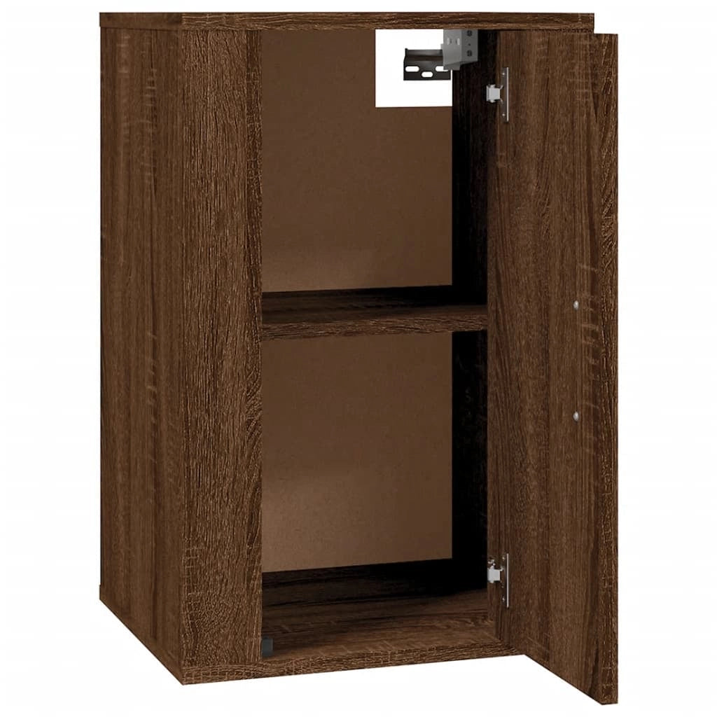 Mobile TV multimediale da parete mensola TV credenza TV per sala da pranzo soggiorno camera da letto 2 pezzi rovere 40 x 34,5 x 60 cm marrone 02_0028968