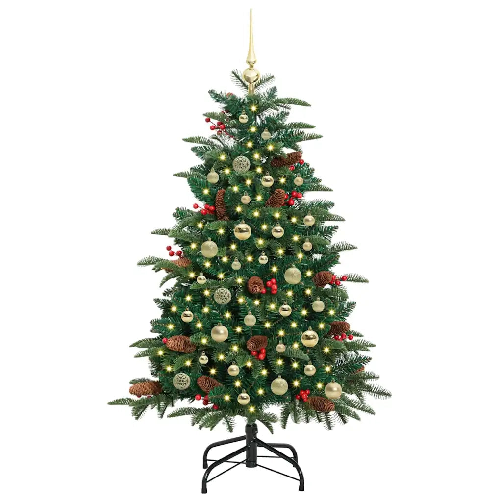 Albero di Natale | Decorazioni natalizie artificiale con 150 LED Verde 150 cm
