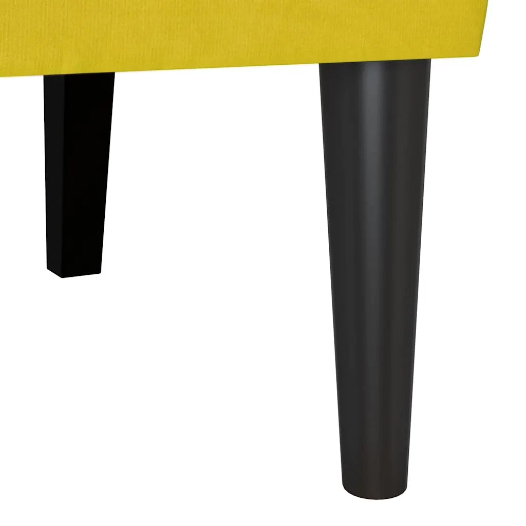 Panca Chesterfield Giallo 112 x 65,5 x 75 cm Velluto CFW2735988