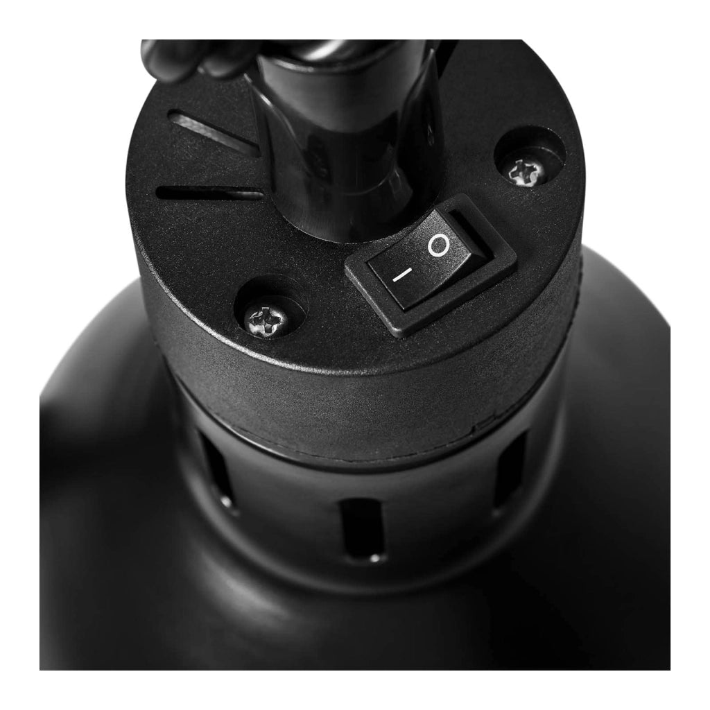 Scaldavivande/scaldapiatti per cucina/catering (materiale: acciaio attacco: E27 (max. 250 watt) finitura: nero opaco altezza regolabile) 14_0004321