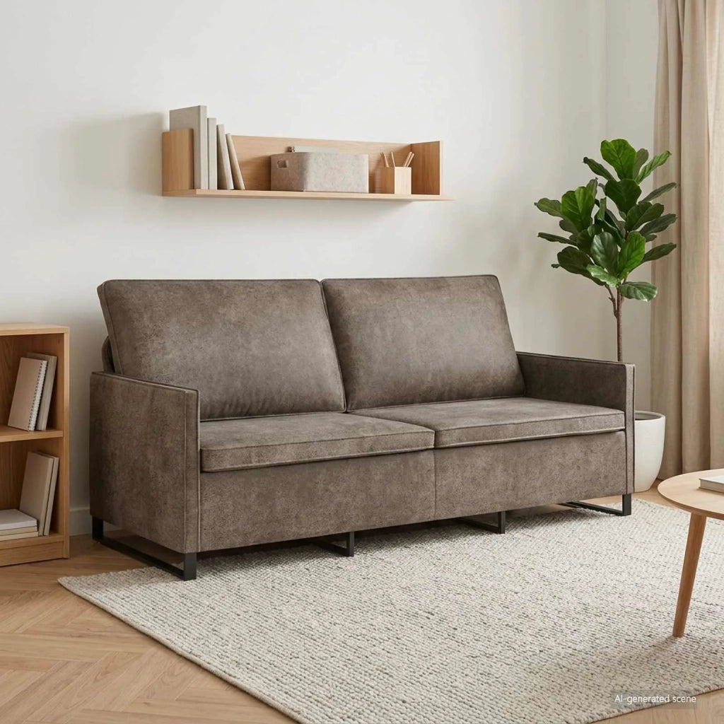 Divano a 3 posti Grigio Scuro 190 x 81 x 82 cm 42041001