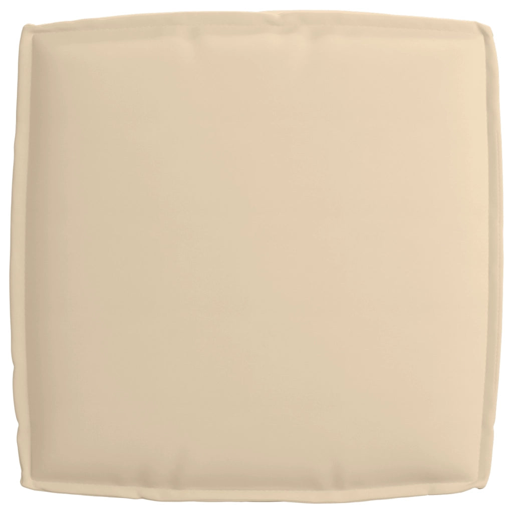 Cuscino per Pallet per Sedia Beige 60x60x12 cm Tessuto Oxford
