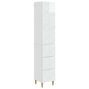 Set di armadi 2 pcs Bianco Lucido 33 x 34,5 x 90 cm 3416731