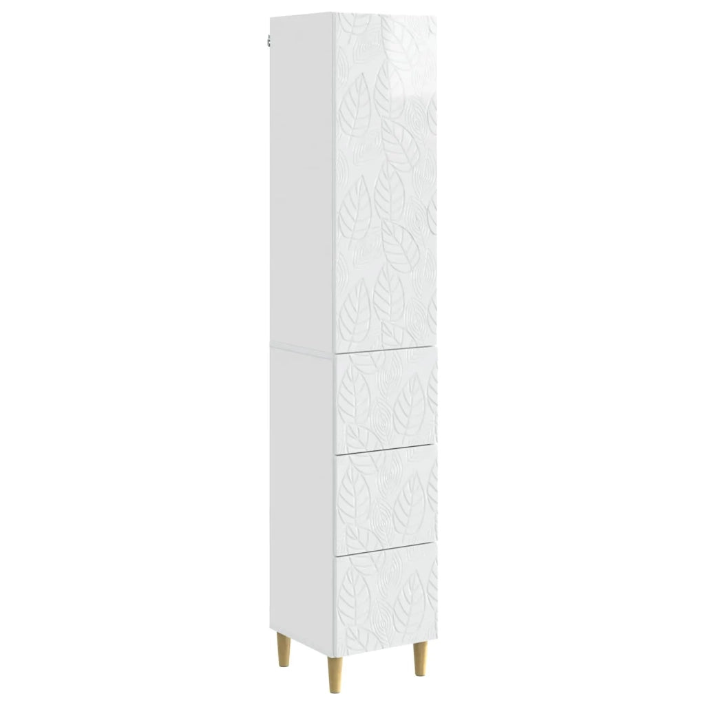 Set di armadi 2 pcs Bianco Lucido 33 x 34,5 x 90 cm 3416731