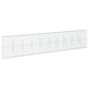 Gabbione recinto a gabbia muro di contenimento con coperchio 1000 x 50 x 200 cm ferro zincato argento 02_0040117