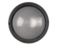 Plafoniera da Esterno Attacco E27 in Alluminio Nero Opaco