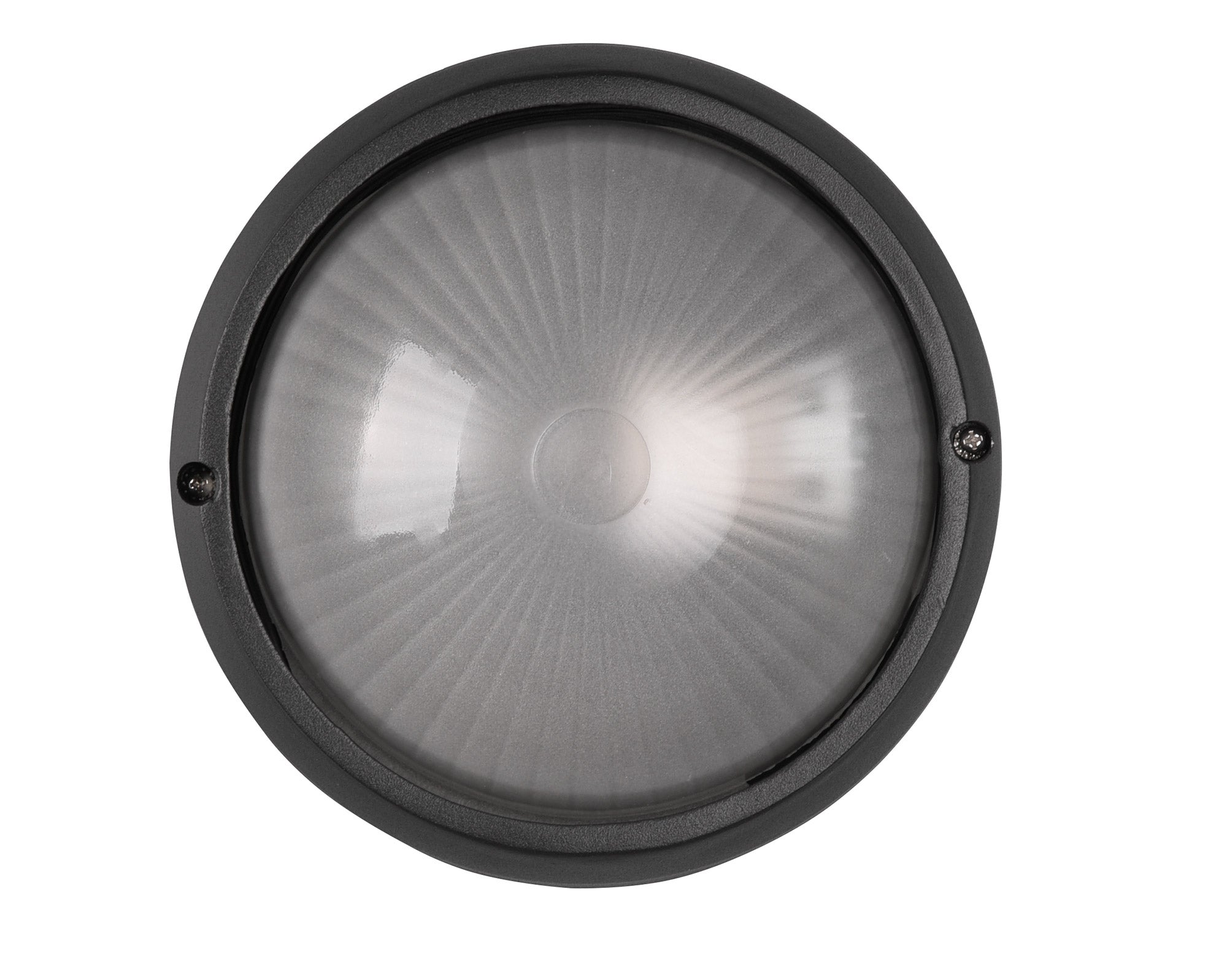 Plafoniera da Esterno Attacco E27 in Alluminio Nero Opaco