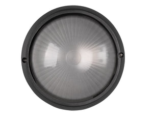 Plafoniera da Esterno Attacco E27 in Alluminio Nero Opaco