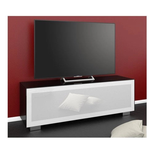 Porta tv munari mg 126 ne bi magic nero e bianco lucido