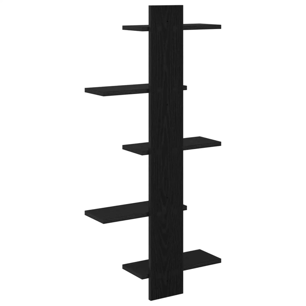 Mensola a muro flottante Rovere Nero 48,5 x 15 x 101 cm 8012197