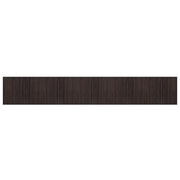 Tappeto del soggiorno | Tappeto Rettangolare Marrone Scuro 80x500 cm in Bamb¨´
