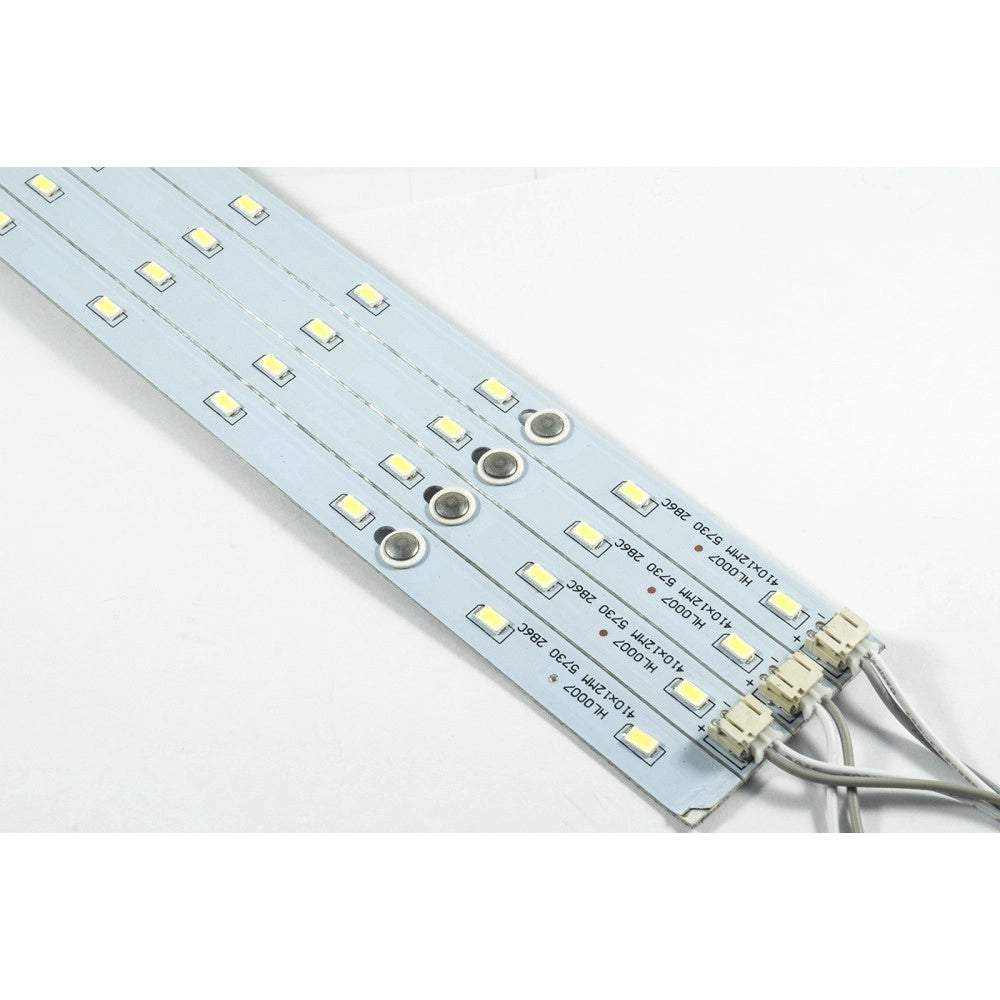 Trade Shop - Striscia Led Rigida Calamitata Barra Kit Plafoniera Lampada Neon Luce Strip - -bianco Freddo   41 Cm   -