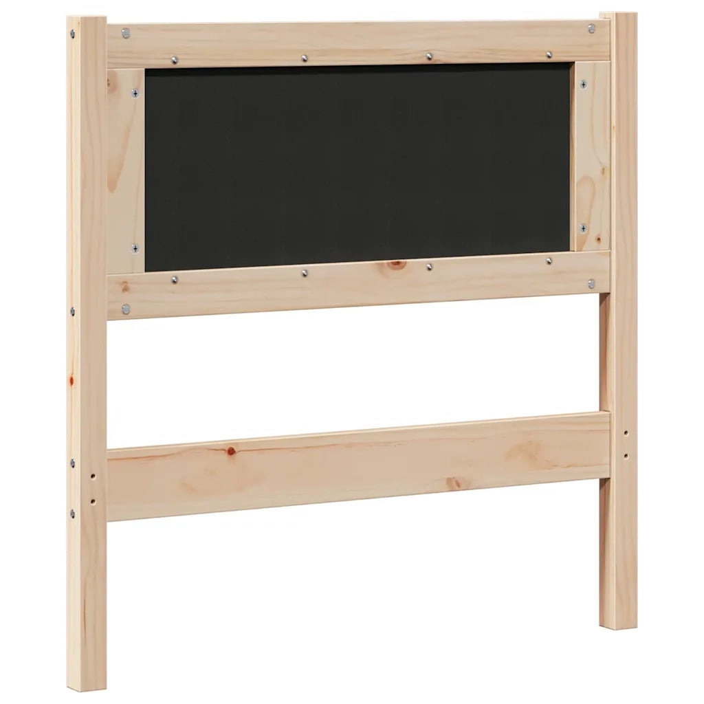 Testiera Altro-Testiera con Cuscini Marrone 75 cm Legno di pino massello 264466