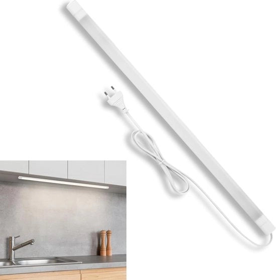 Lampada di sottocassa per cucina LED V600 illuminazione di cassa - 60cm 20.000h striscia LED 8W 600lm 3000K bianca