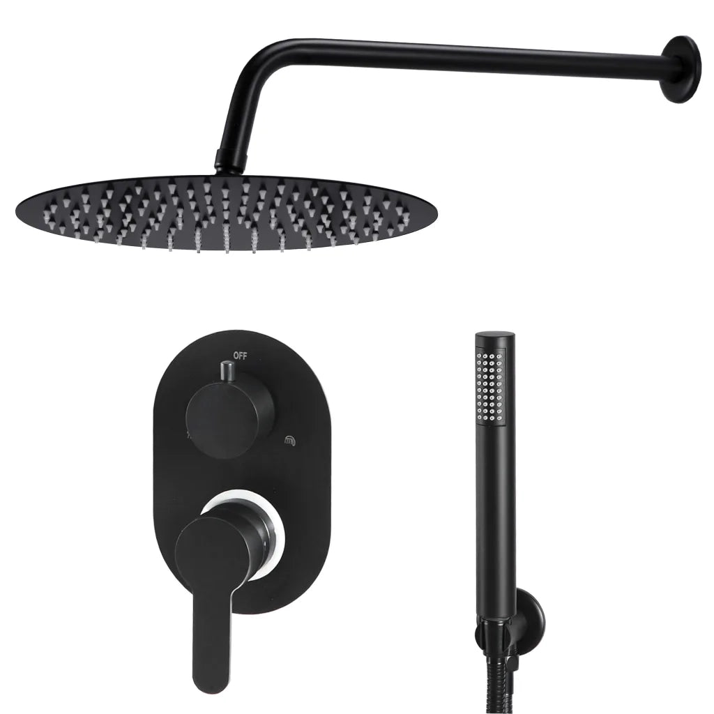 Sistema Doccia in Acciaio Inossidabile 201 Nero CFW5578441