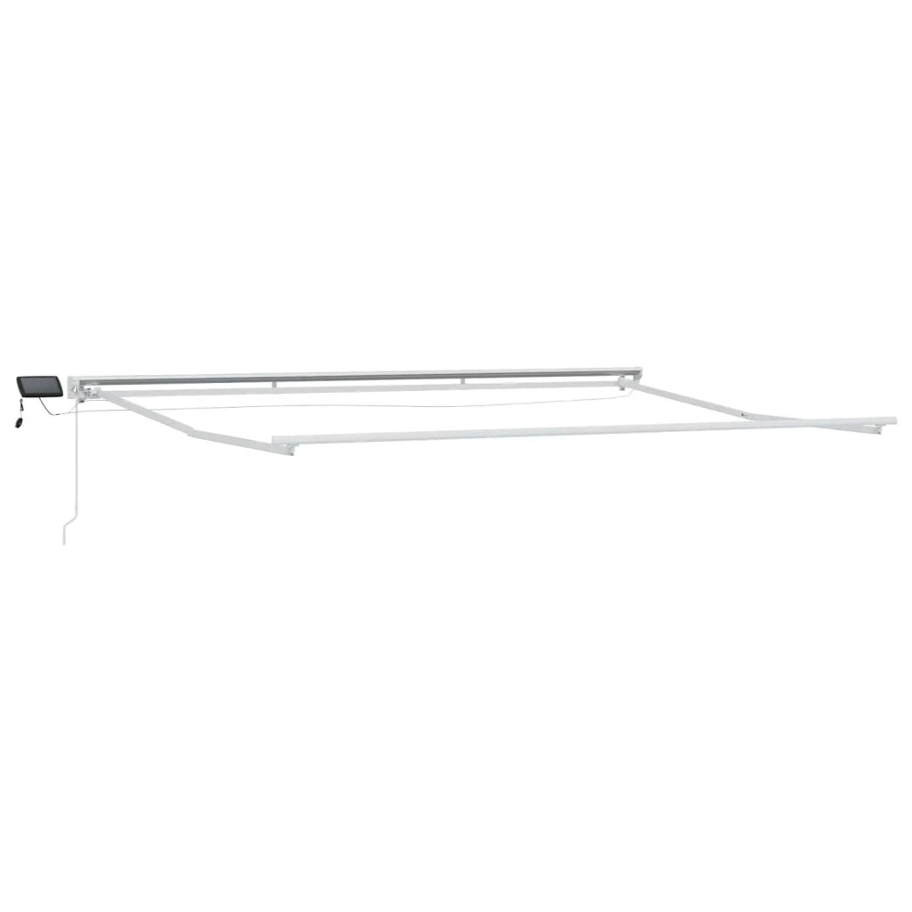 Cornice per Tenda Manuale con LED Tortora 4,5 × 3,5 m 3426299