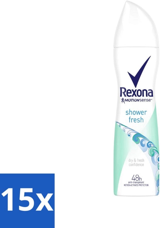 15 x Deodorante Spray Anti-transpirante - 150 ml - 48 Ora di Protezione - Senza Movimento