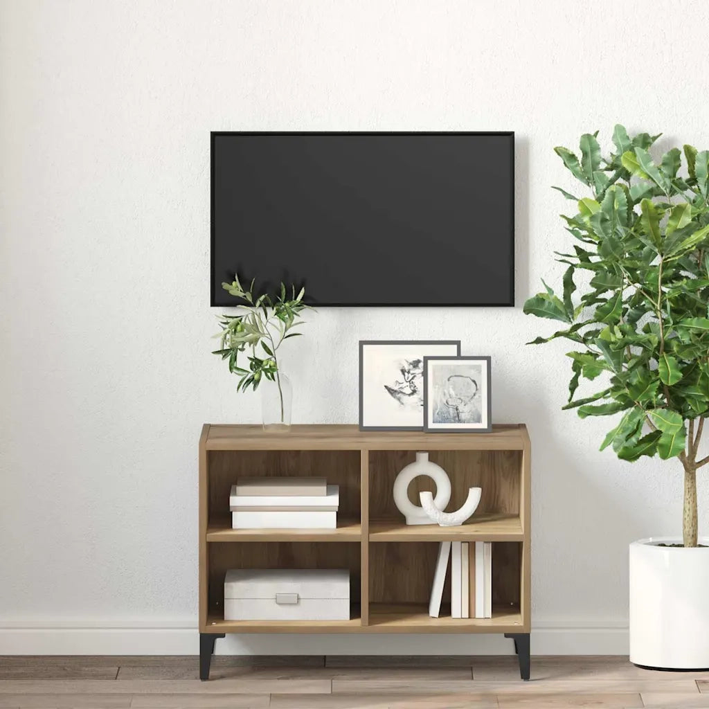 Set mobile TV Montaggio a parete Marrone Legno ingegnerizzato 875111
