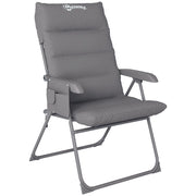 Sedia Pieghevole Regolabile ¨C zephmum ¨C Grigio Chiaro 66x58x105 cm
