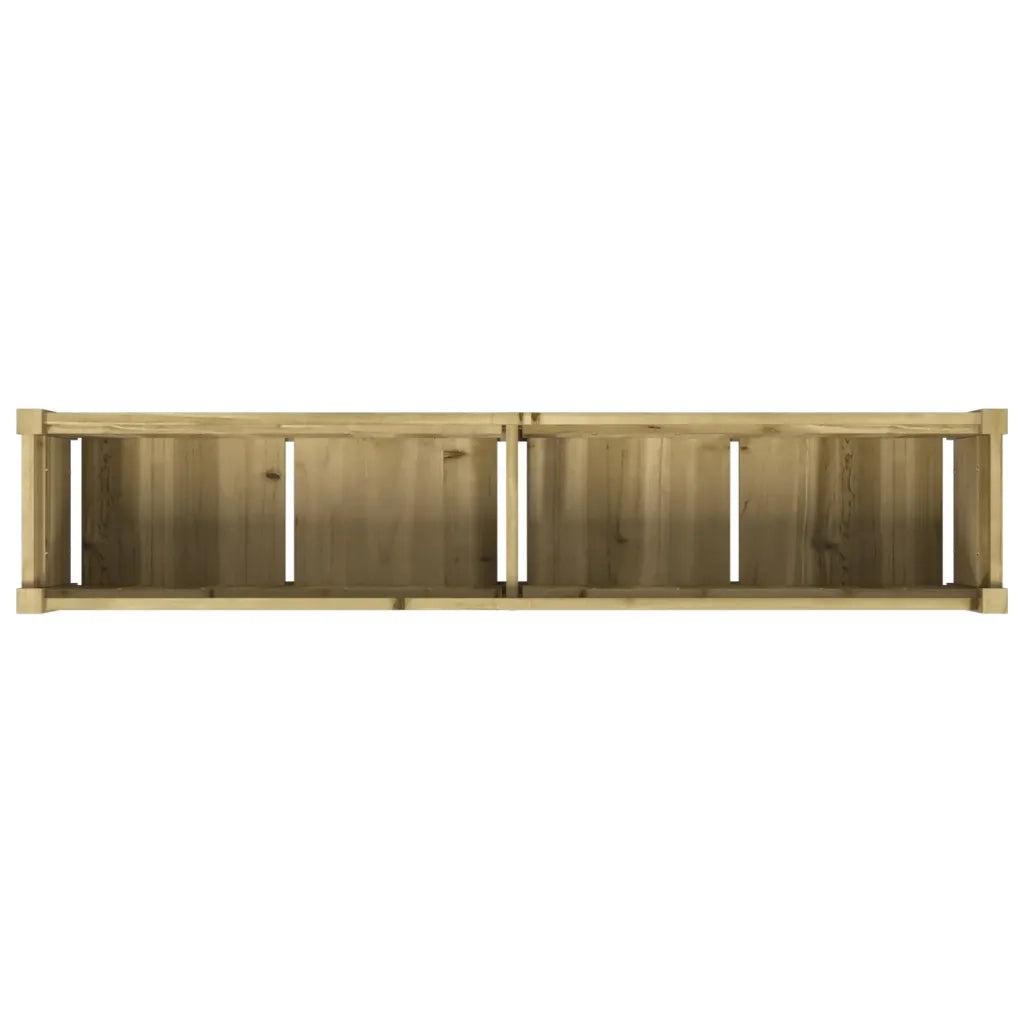 Fioriera da Giardino-Vaso da Esterno 150x31x31 cm in Legno di Pino Impregnato