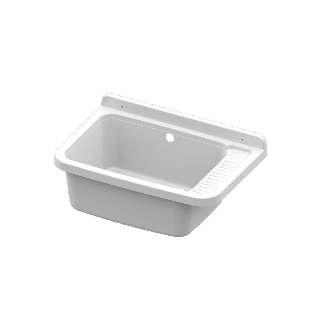 PILOZZO IN RESINA BIANCO- Cm 58,7 x 37,5 x 25,3- DH- pezzi 1