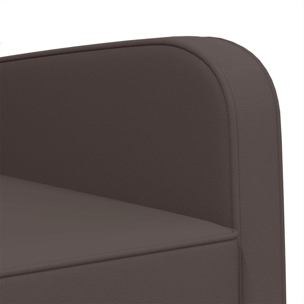 Poltrona Marrone Lucido Similpelle 42043436