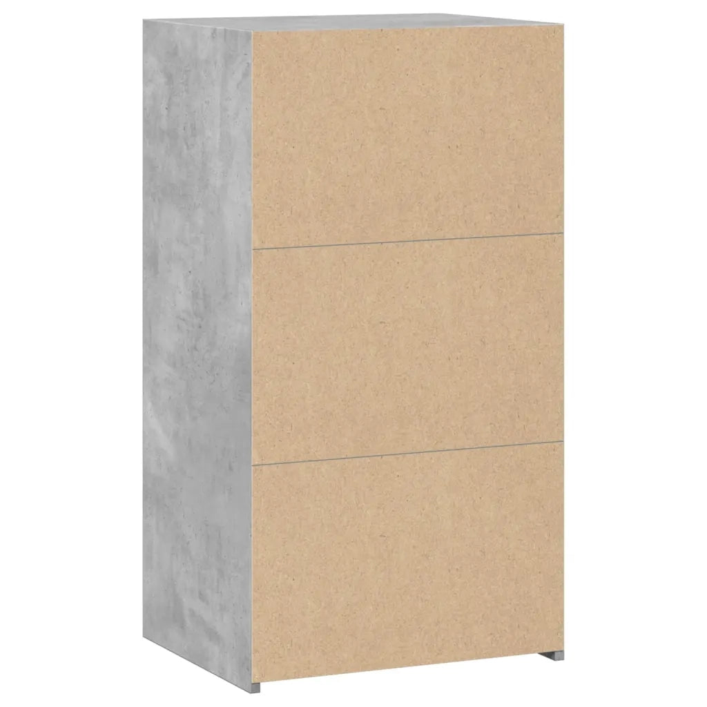 Credenza Grigio Cemento 50x41x93 cm in Legno Multistrato 846365