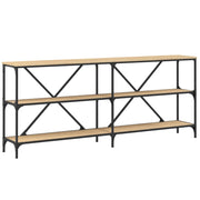 Tavolo Consolle | Tavolo d'Ingresso Rovere Sonoma 180x30x75 cm Multistrato e Ferro