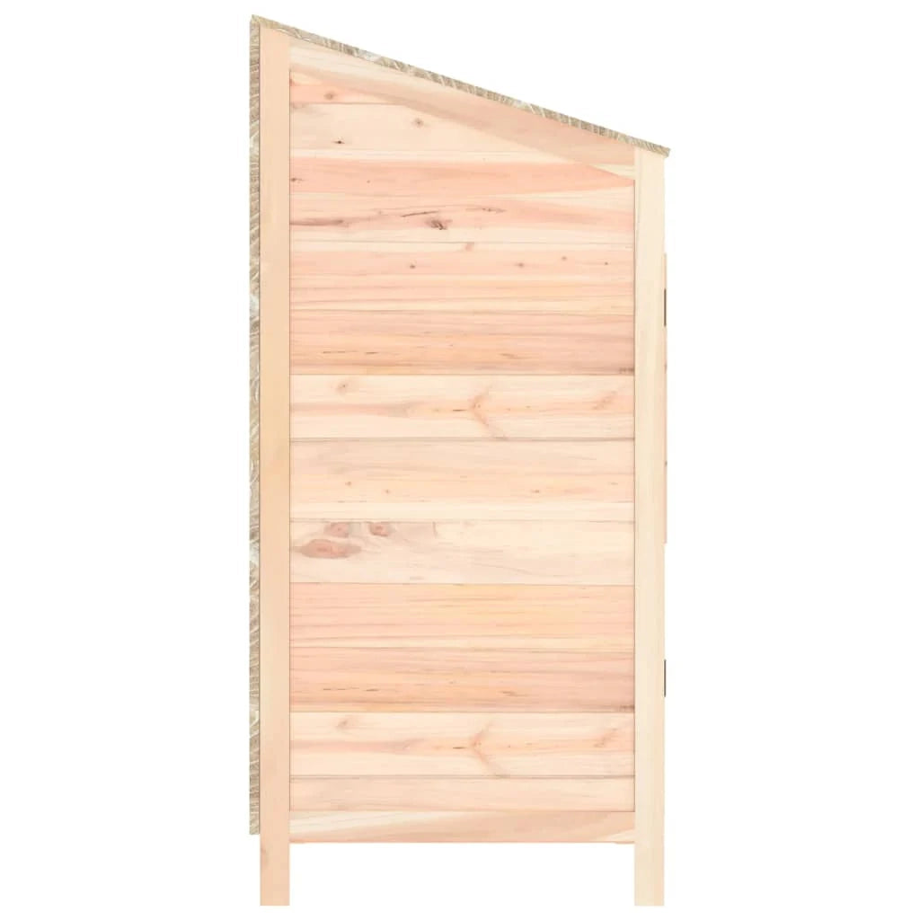 Casetta da giardino 55 x 52 x 112 cm in legno massello di abete marrone 02_0044047
