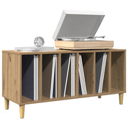 Mobile Porta Dischi Rovere Artigianale 100x38x48 cm Multistrato 857168