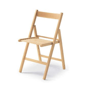 Set 4 sedie pieghevoli in legno Penelope colore naturale