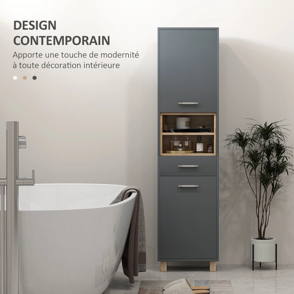 Mobile bagno colonna ¨C zephmum ¨C grigio 60x30x