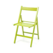 Set 4 sedia pieghevole in legno Penelope colore verde
