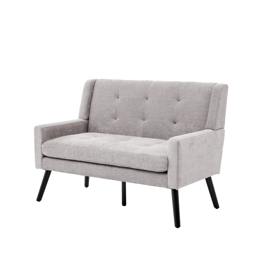PANCA 2 posti 108,51x66,33x30,22 cm Grigio chiaro in tessuto