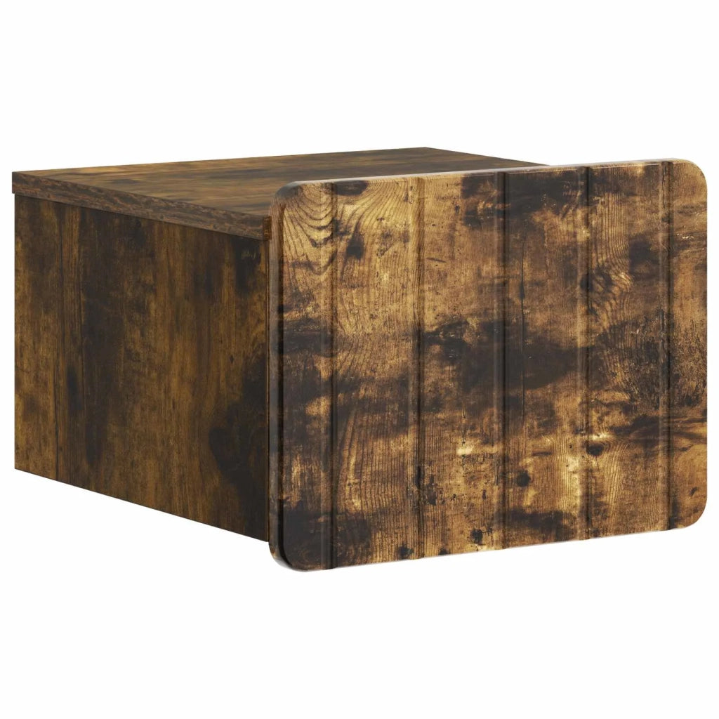 Mobiletto da notte a muro 2 pcs Rovere Fumo 33 x 34,5 x 24 cm 898266