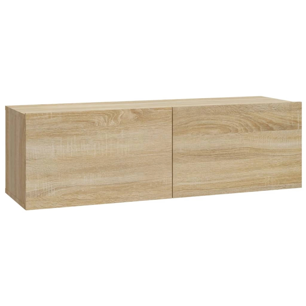 Porta TV multimediale scaffale per televisione credenza per televisione sala da pranzo soggiorno camera da letto a parete rovere Sonoma derivati ​​del legno marrone 02_0028167