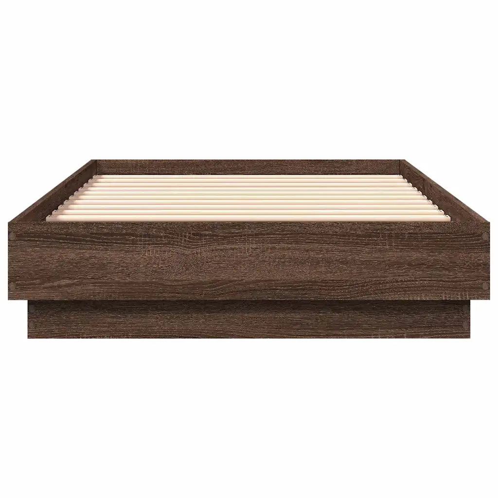 Giroletto senza Materasso Rovere Marrone 90x190cm in Truciolato 839636