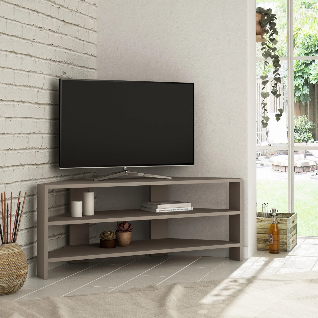 Porta TV in legno "Thales" 114 x 36 x 45 cm - Marrone chiaro moka