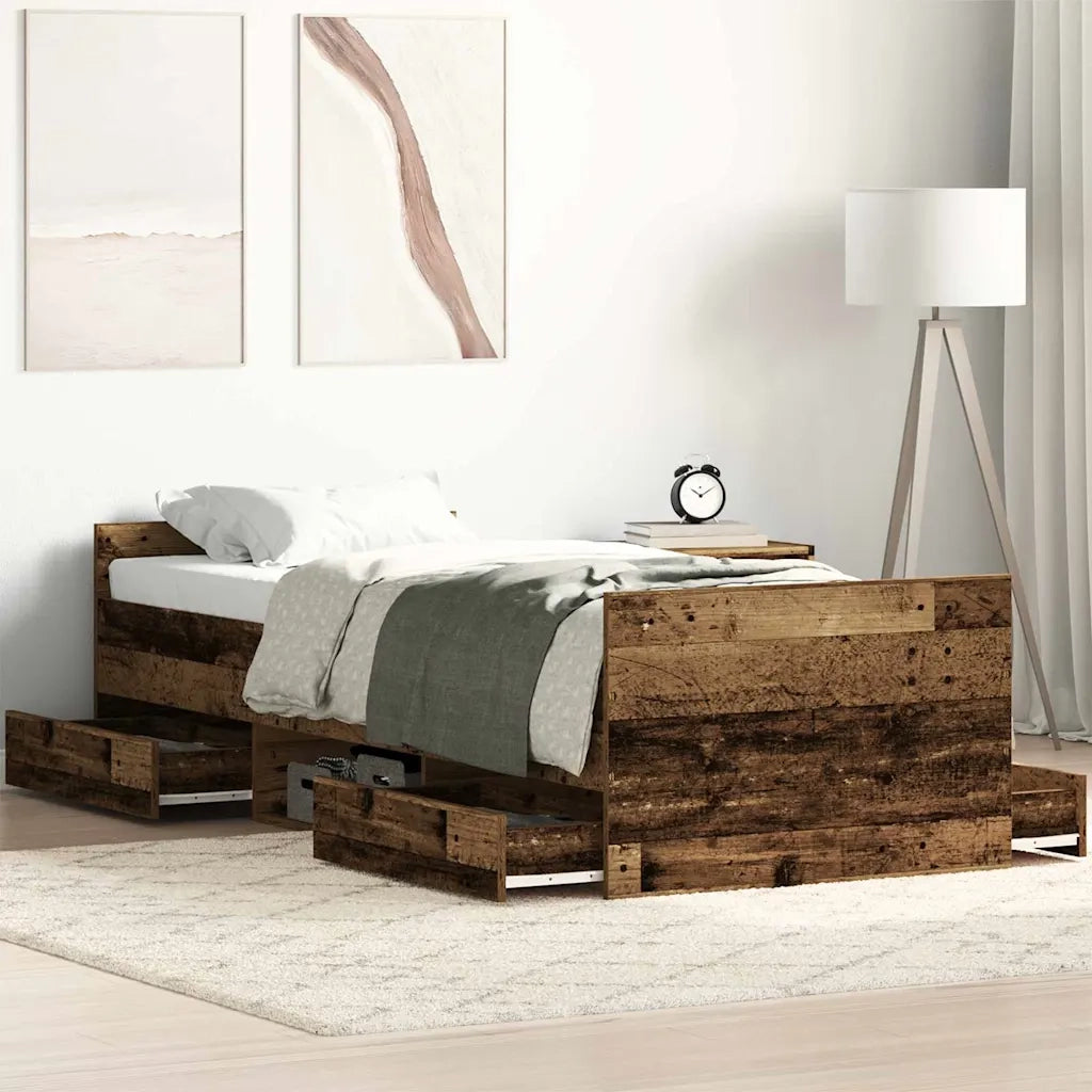 Struttura del letto con testiera Legno vecchio 193 x 78 x 50 cm 3329306