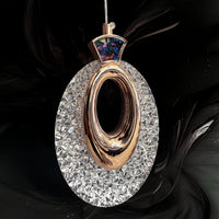 Lampadario A Sospensione In Cristallo Lhj109-1cp Light Rose Gold