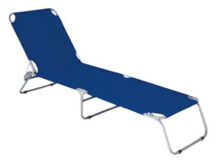 LETTINO IN ACCIAIO PIEGHEVOLE  cm.58x190x27/70h.    VETTE