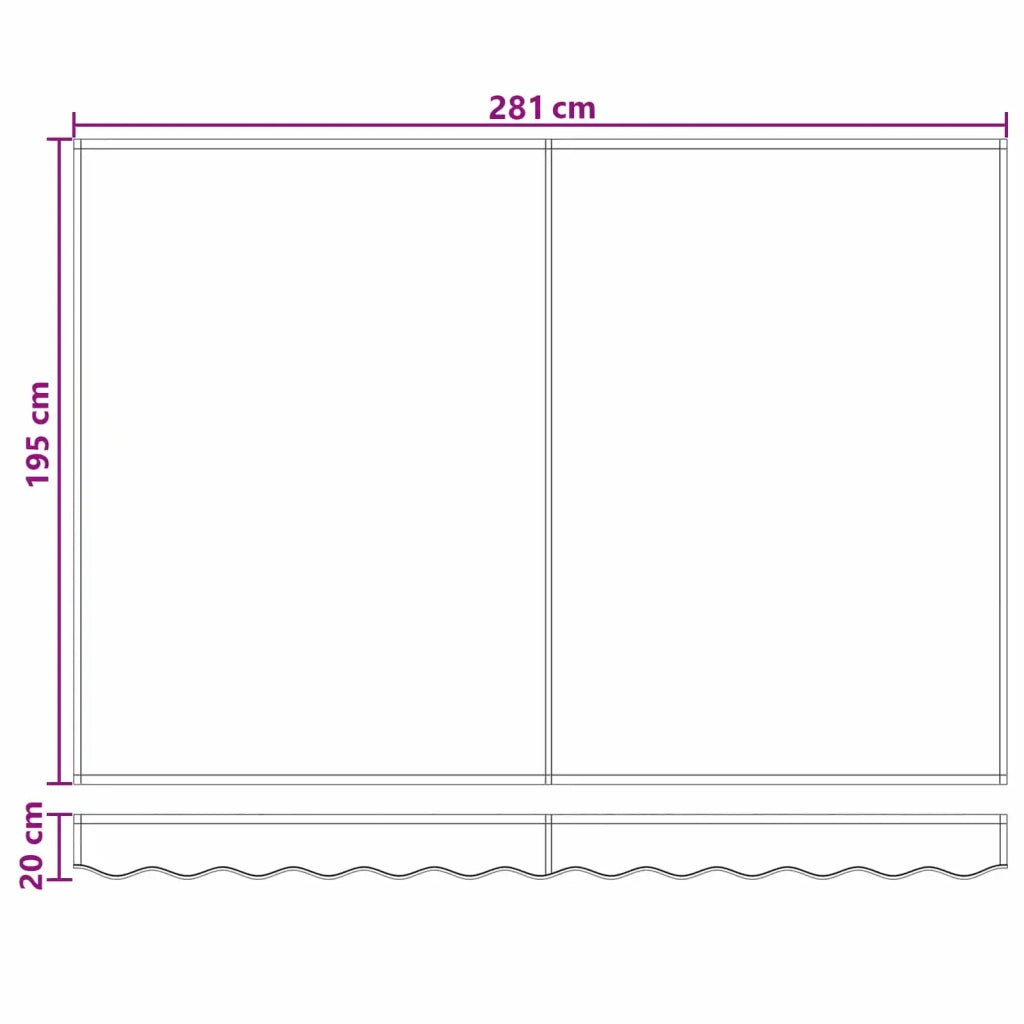 Tenda da Sole Tortora 3 x 2 m Poliestere e Metallo 3425621