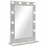 Specchio da Vanit¨¤ Rettangolare Grigio cemento 70 x 50 x 18 cm
