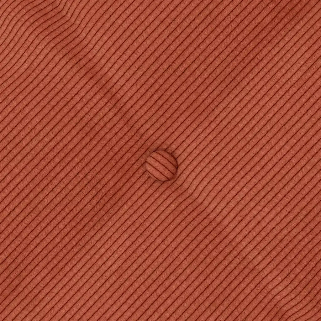 Cuscino per Schiena | Cuscino dorsale Rosso Arancio 80 x 50 cm Tessuto in Cords