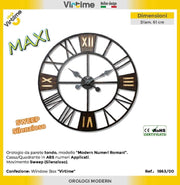 Orologio da Parete in Abs Maxi Tondo Numeri Romani 61 cm