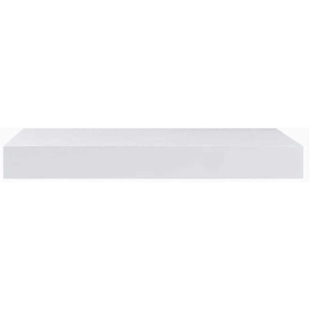 Mensola Parete Quadrata Scaffale 25x25x4cm Libreria Legno MDF Bianco Moderna
