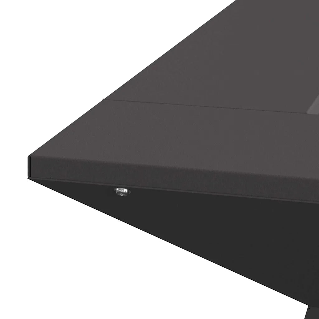 Braciere Nero 60 x 60 x 50 cm Acciaio Corten 858924