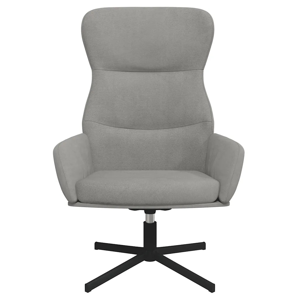 Sedia Relax Grigio Chiaro in Velluto cod mxl 14305