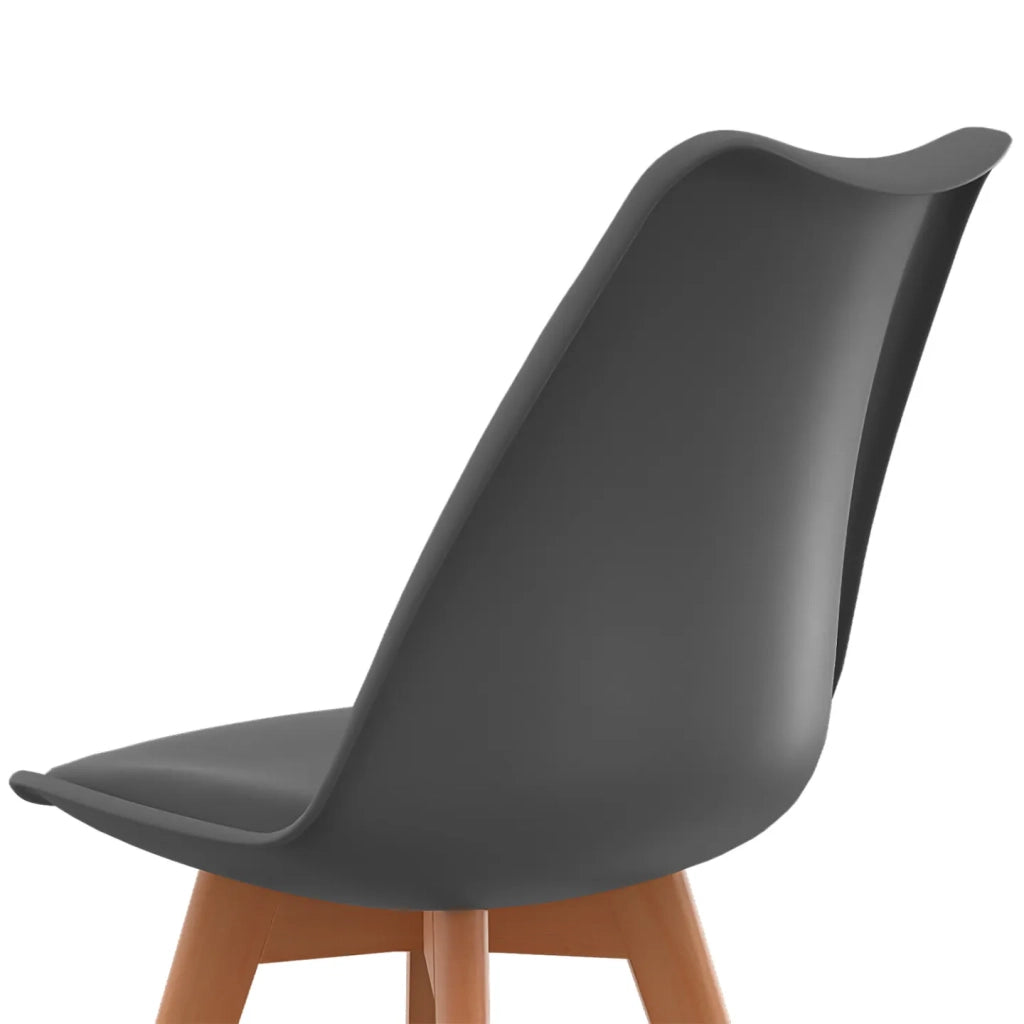 IDMarket - Set di 6 sedie scandinavo gris chiaro, bianco, gris scuro x2, verde x2 SARA
